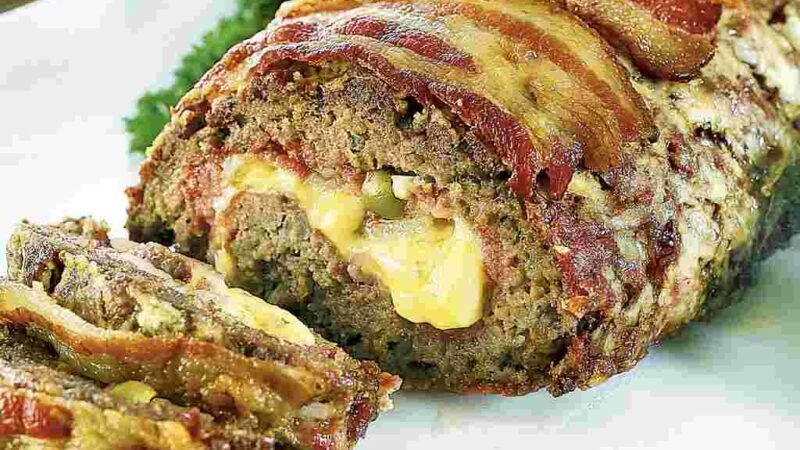 Bolo de Carne Moída Suculento com Recheio de Queijo 5 (14)