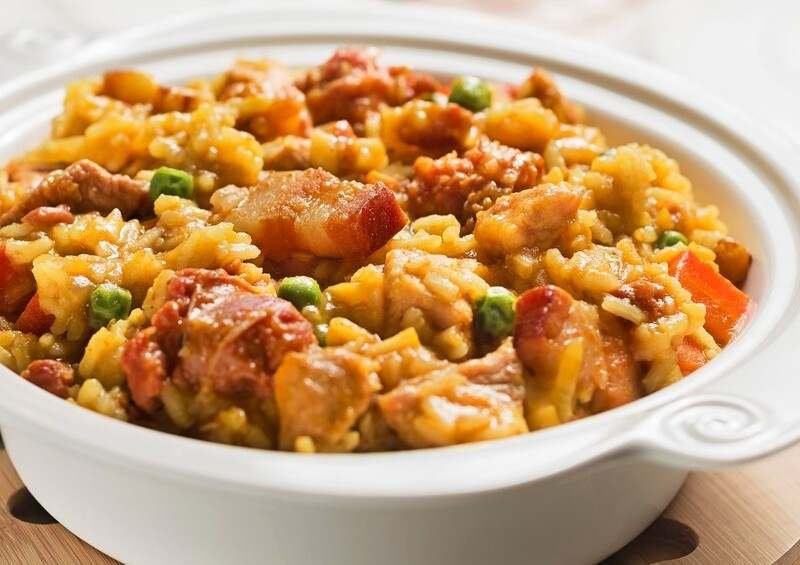 Arroz com Suã de Porco no Forno