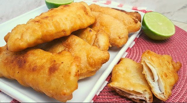 Peixe frito sequinho e crocante