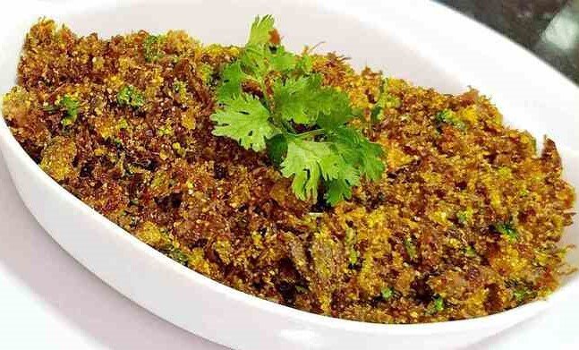 Paçoca de Carne de Sol no Pilão