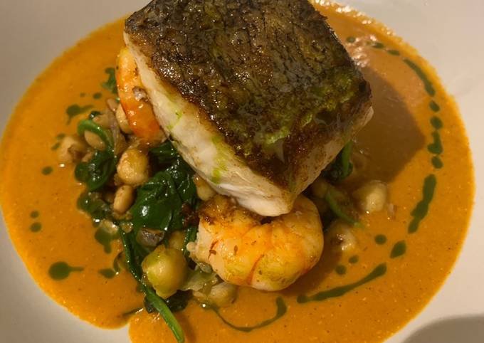 Peixe ao Molho de Camarão no Forno