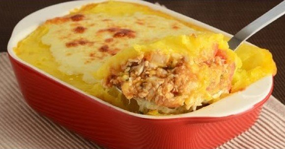 Escondidinho de Peixe com Purê de Batata