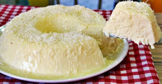 Pudim de Coco Sem Forno
