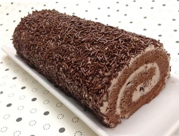 Rocambole de Chocolate