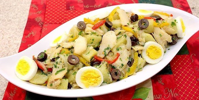 Salada de Bacalhau Desfiado