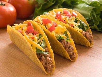 Tacos com Guacamole