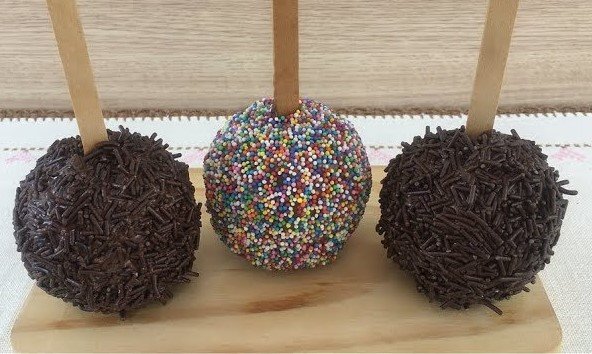 Maçã do Amor de Chocolate