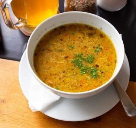 Caldo de Carne com Batata