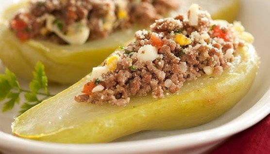 Refogado de Carne Moída com Chuchu