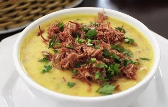 Sopa de Mandioquinha com Carne