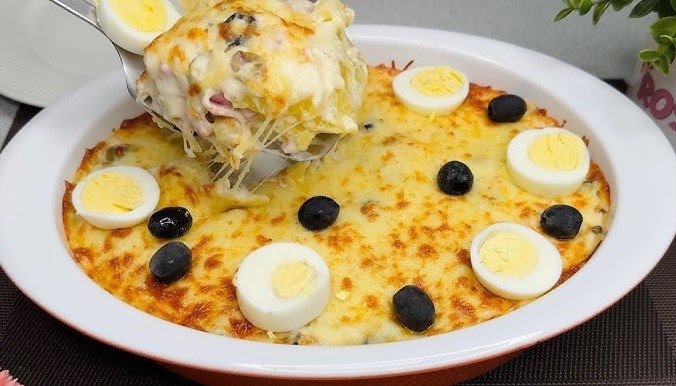 Batata à Portuguesa Gratinada
