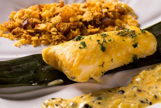 Peixe e Farofa de Maracujá