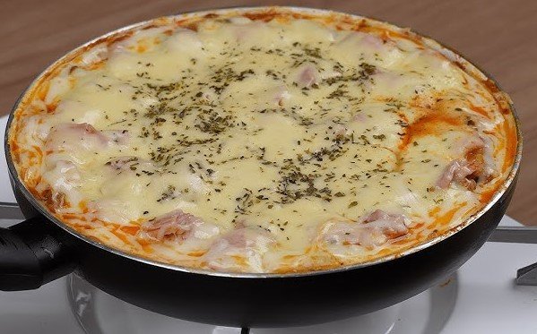 Lasanha à Bolonhesa na Frigideira
