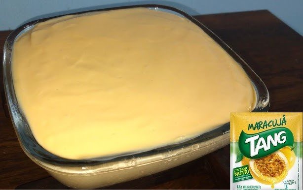 Mousse de Maracujá com Tang