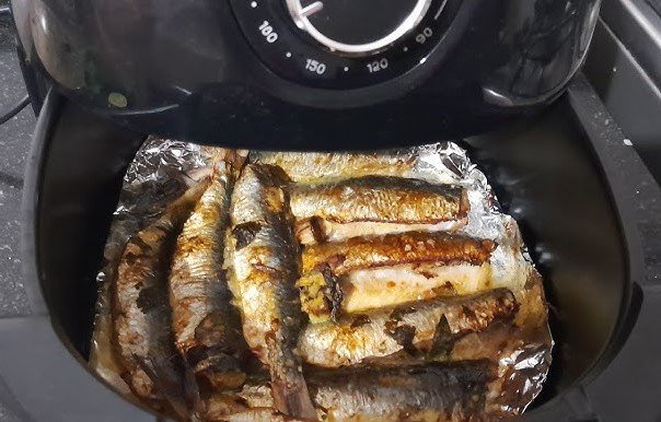 Sardinha Assada na Airfryer