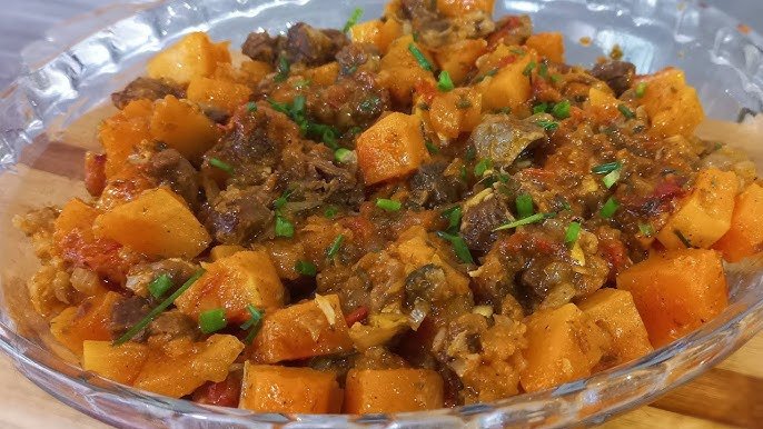 Abóbora com Carne de Panela