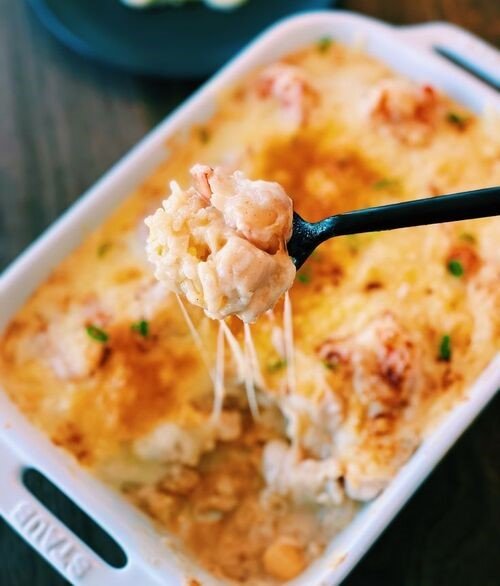 Arroz de Forno com Tilápia e Camarão