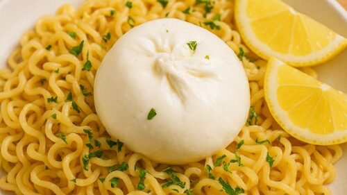 Como Fazer Burrata com Miojo e Limão