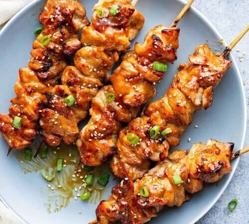  Espetinho de Frango Estilo Teriyaki Fácil Receita Prático e Saboroso 5 (20)