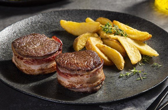 Medalhão de Carne Moída com Bacon