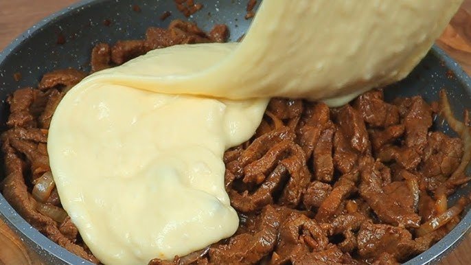 Tira de Carne com Queijo