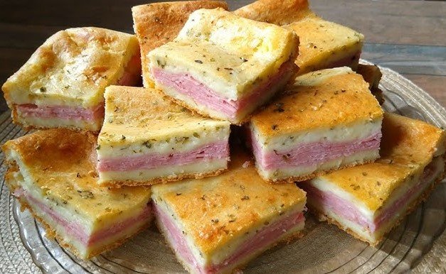 Torta de Queijo e Presunto (Fiambre) no Liquidificador