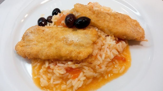 Arroz de Tomate com Filetes de Pescada