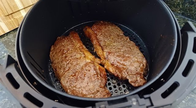 Bife Contra-Filé na Airfryer