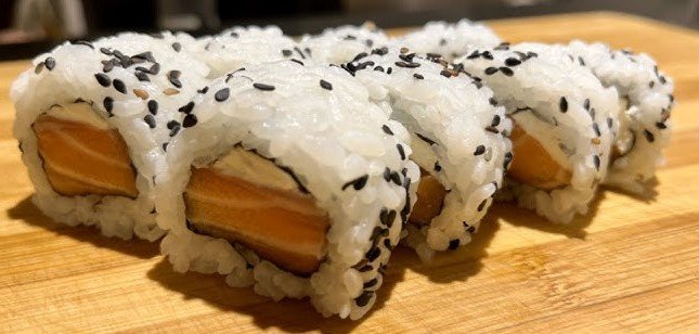Uramaki Filadélfia Caseiro