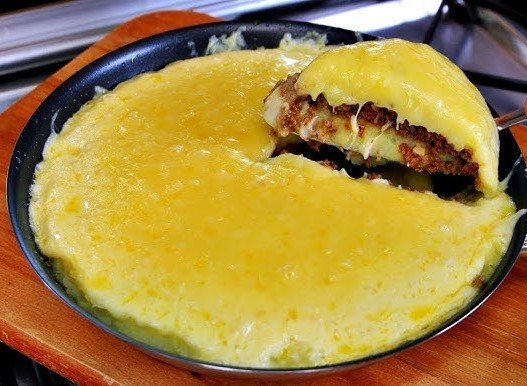 Escondidinho de Carne na Frigideira