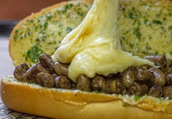 Pão de Alho Recheado com Coraçãozinho de Galinha 5 (10)