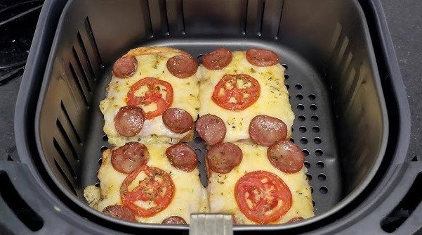 Pão Pizza na Airfryer