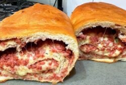 pao recheado calabresa facil