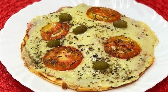 Pizza Saudável Sem Trigo e 5 Minutos