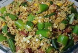 receita de farofa de quiabo