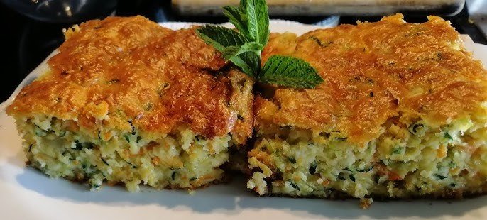 Tarte de Curgete, Queijo e Presunto