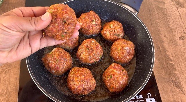 Almôndegas Light com Cenoura e Batata