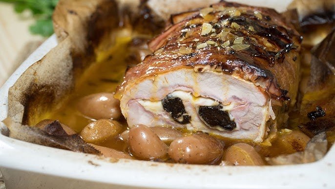 Lombo Suíno Recheado com Ameixas