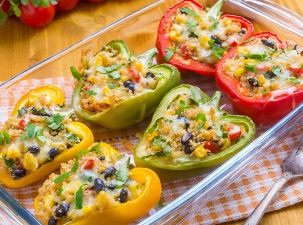 Receita de Pimentos Recheados com Espinafre Queijo de Cabra 5 (8)