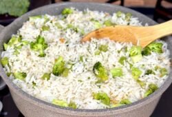 receita de brocolis no arroz