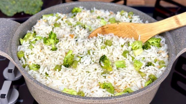 Brócolis no Arroz