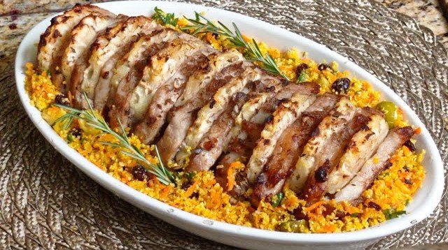 Lombo Suíno com Abacaxi