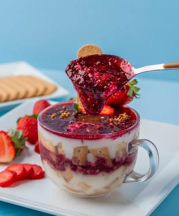 Pavê de Frutas Vermelhas