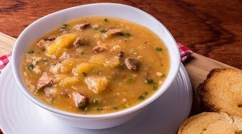 Caldo de Mandioca Cremoso com Carne-seca fácil 5 (13)