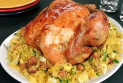 Frango Assado Crocante para Ceia de Natal