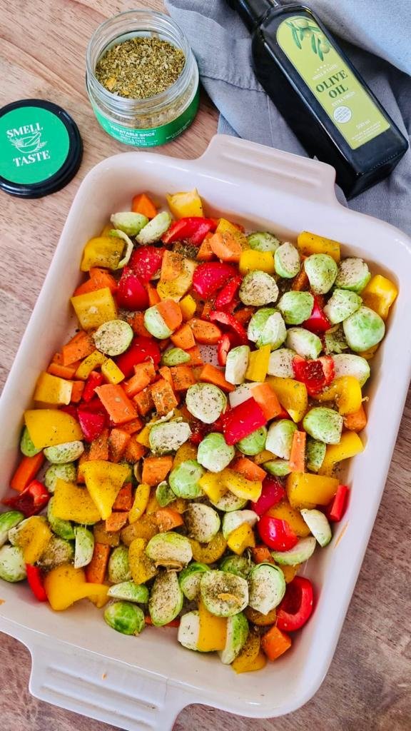 Legumes Assados ao Forno com Azeite e Temperos - Receita Saudável e Saborosa