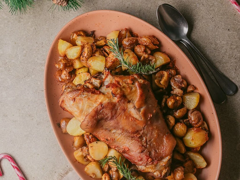 Pernil de Porco no Forno com Batatas