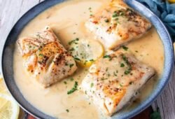 Prato de Bacalhau Cremoso para Ceia saboroso