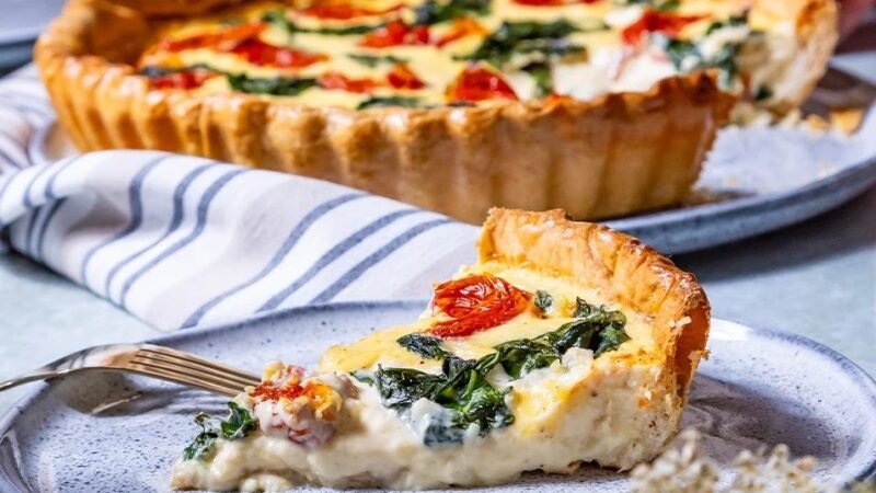 Quiche de Tomate Seco Fácil e Rápida para Festas 5 (12)