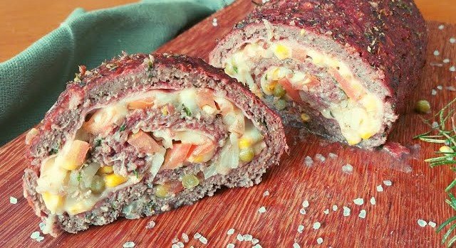 Rocambole de Carne Recheado para Ceia: receita rápida 5 (12)